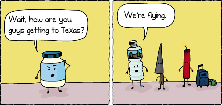 Little did they know, but their vacation plans wouldn't even make it past baggage claim.