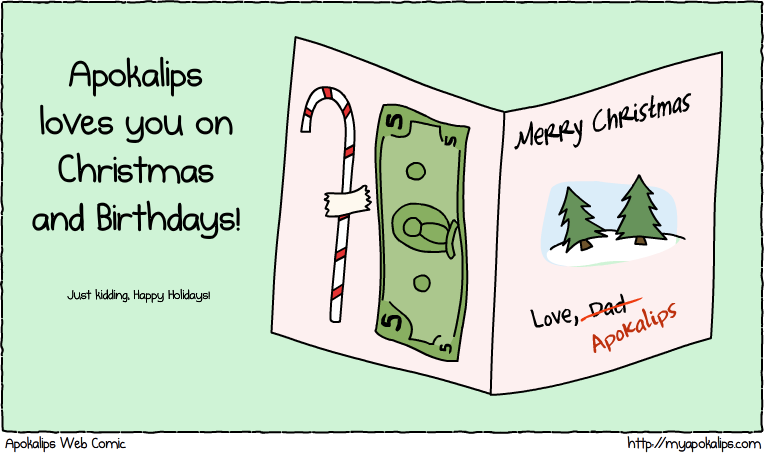 From Jason: Check twitter's @loadedsanta for some holiday laughs!