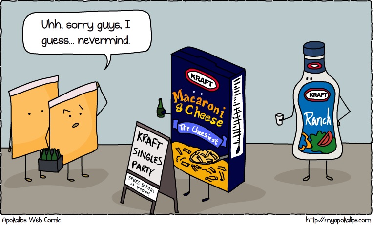 I actually can't stomach kraft singles. I will never for the life of me understand how those are preferable to the deli cheeses.