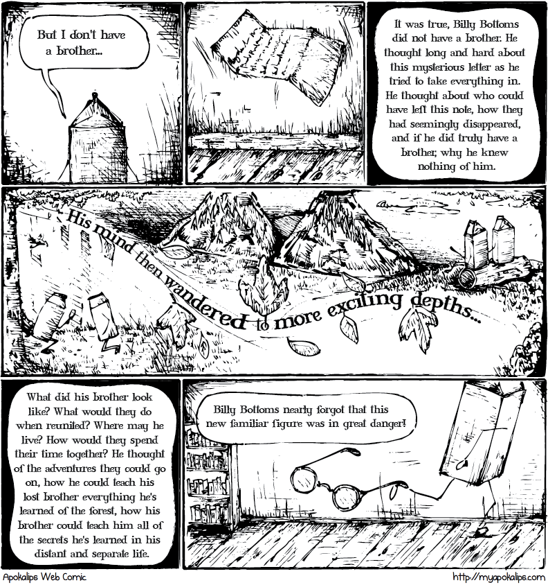 Chapter 1 will conclude with one more panel framing the story. I'd like to get on a schedule with these, so hopefully one a week or maybe every other. Stay tuned!